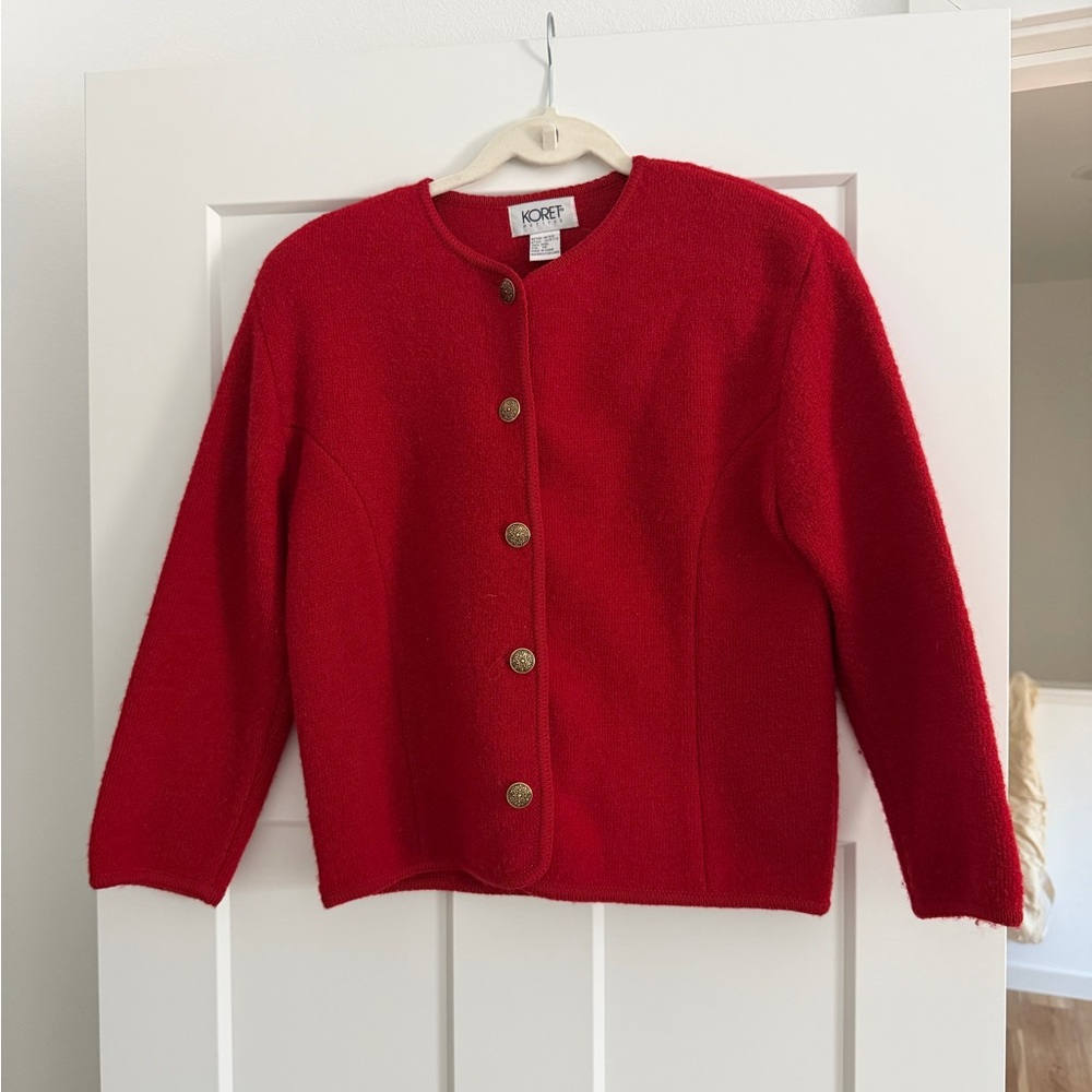 Vintage 100% wool petite jacket